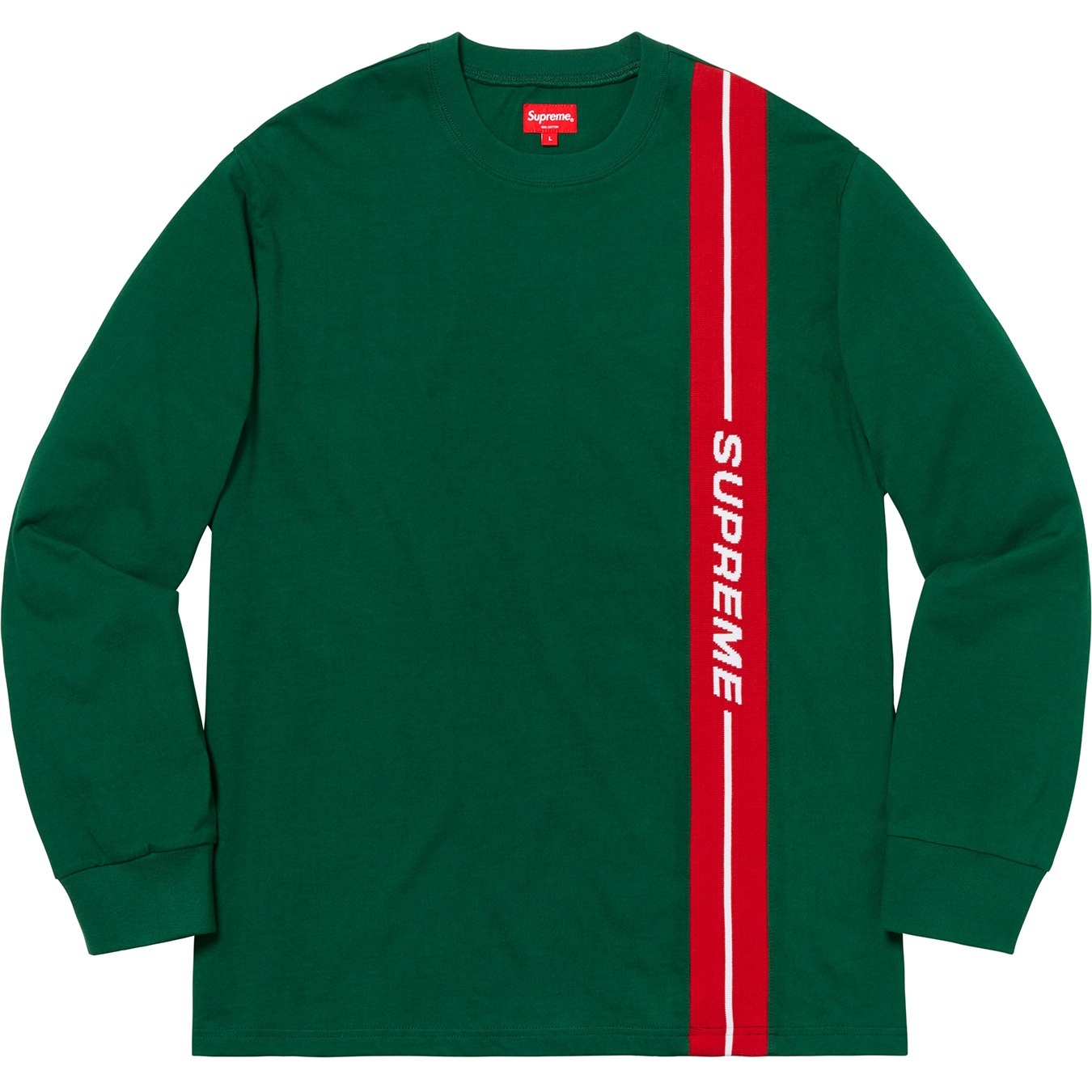 Vertical Logo Stripe L/S Top view 6